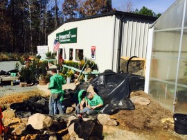 The American Aquascapes crew in action.